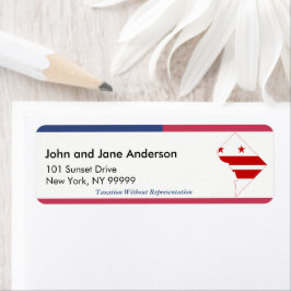 Etiqueta Washington DC No Representation Return Address