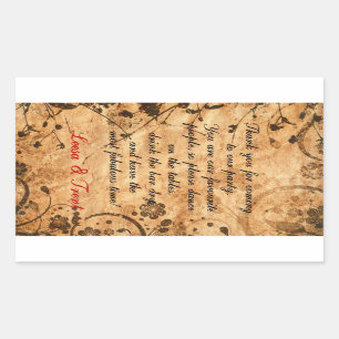 Etiqueta wedding personalizada