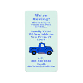 Etiqueta We're Moving Announcement Sticker Label