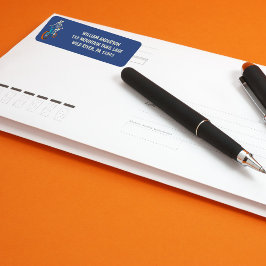 Etiqueta Werewolf Skeleton on BMX Bike Return Address