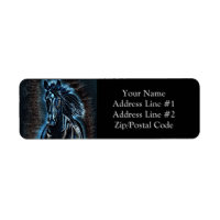 Western Beaud Wild Mustang Blue Tones