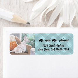 Etiqueta Westin Olhando uma janela