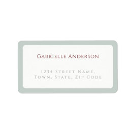 Etiqueta Whimsical Dove Gray Wedding