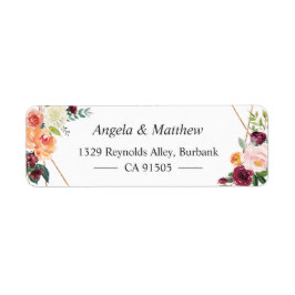 Etiqueta Whimsical Garden Bloom Floral Botânica