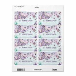 Etiqueta Whimsical What's Your Smermaid Name Birthday Game?