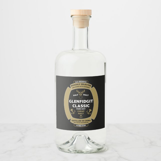 Etiqueta Whiskey Scotch de Natal (Frente)
