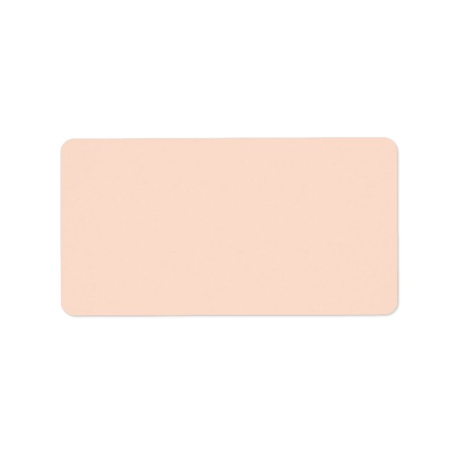 Etiqueta Whispering Peach Solid Color (Frente)