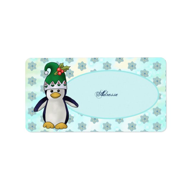 Etiqueta Wichtelpinguin Adressaufkleber (Frente)