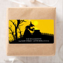 Wicked Witch Silhouette Halloween Endereço de Devo