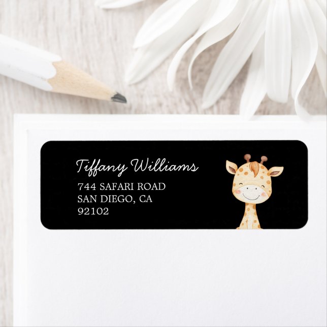 Etiqueta Wild One Jungle Safari Baby Shower Party (Insitu)