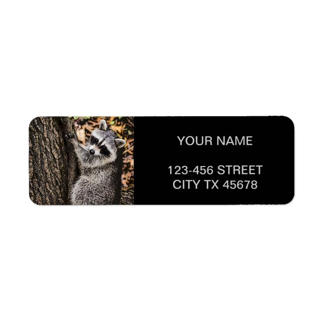 Etiqueta Wilderness Wilderness Raccoon (Frente)