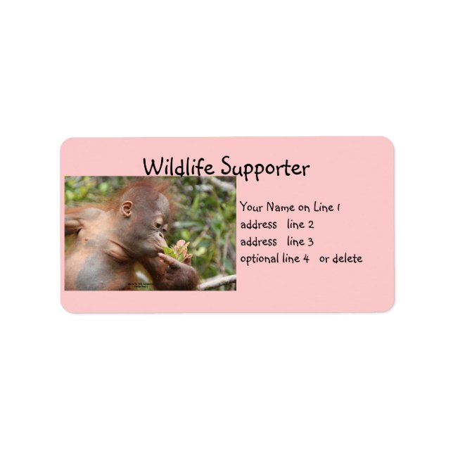 Etiqueta Wildlife Supporter (Frente)