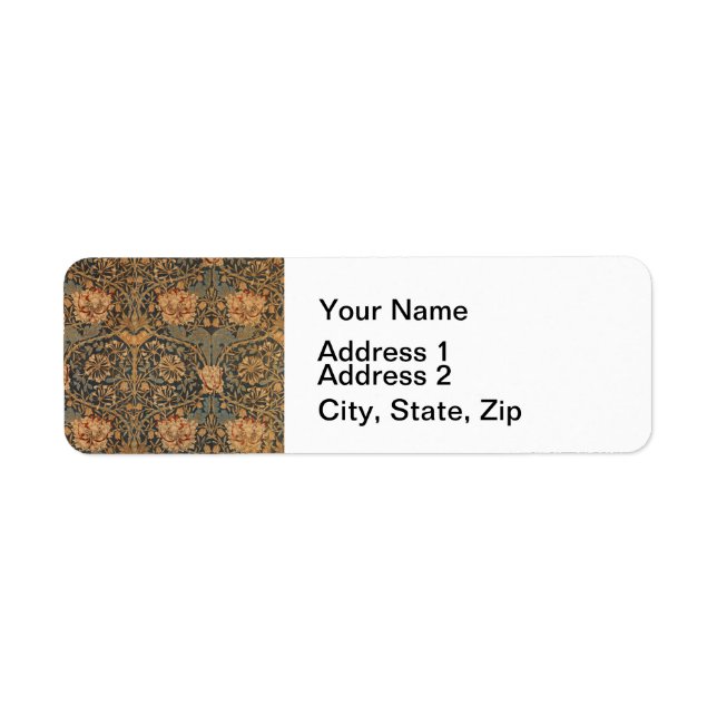 Etiqueta William Morris Honeysuckle Rich Wallpaper (Frente)