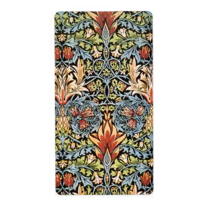 Etiqueta William Morris Snakeshead Design