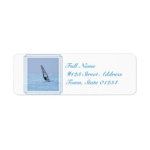 Etiqueta Windsurfer de deslizamento