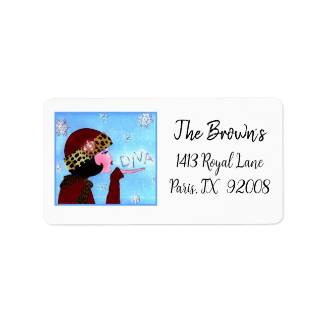 Etiqueta "Winter Magic Diva" (Frente)