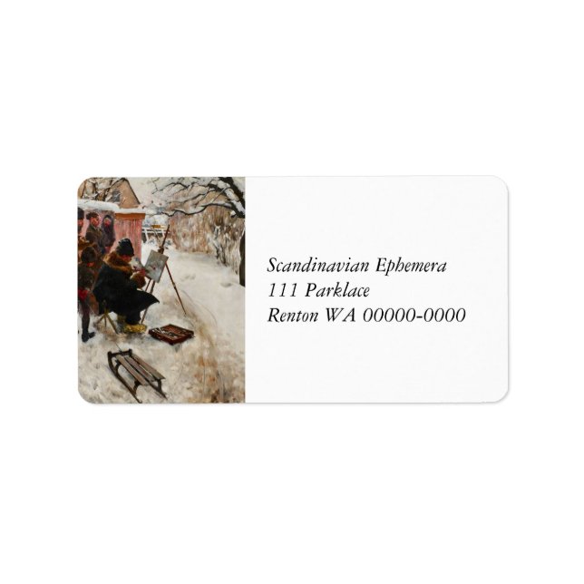 Etiqueta Winter Motif Åsögatan (Frente)