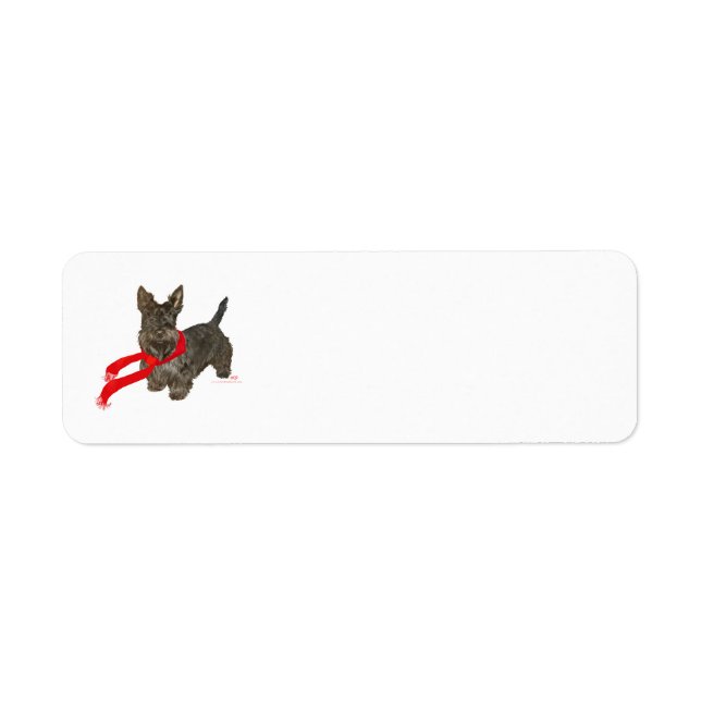 Etiqueta Winter Scottie in Wam Scarf (Frente)