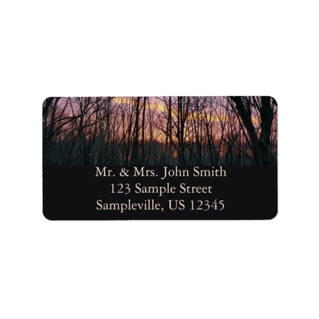 Etiqueta Winter Sunrise II (Frente)