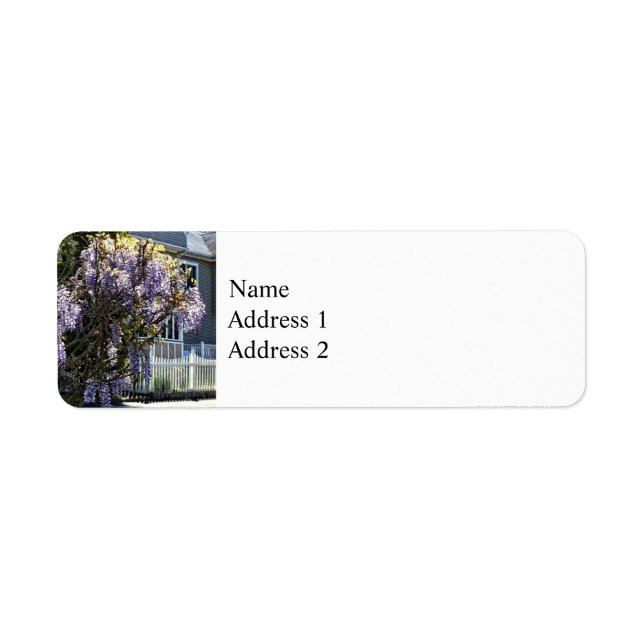 Etiqueta Wisteria in Bloom (Frente)