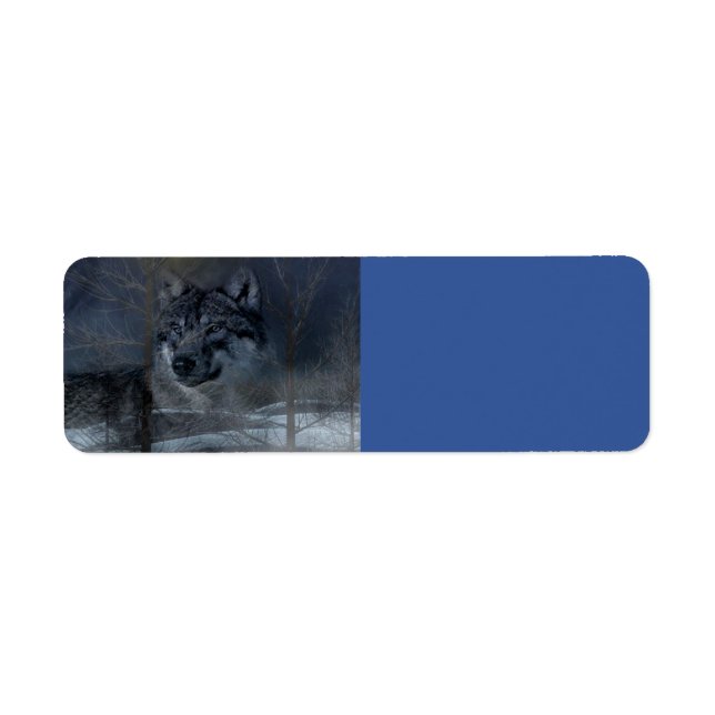 Etiqueta Wolf Spirit Moon Night (Frente)
