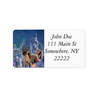 Etiqueta Wonderland de Natal