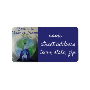 Etiqueta Worl Peace Return Address Label