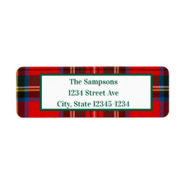 Etiqueta Xadrez de Natal