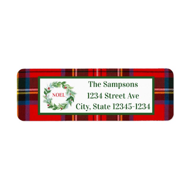 Etiqueta Xadrez de Natal, Manipulado, Rua NÓVEL (Frente)