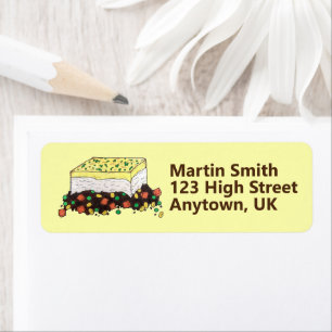 Etiqueta Xícara de carne de pastor Comida inglesa