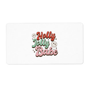 Etiqueta Xmas Gift Holly Jolly Baby
