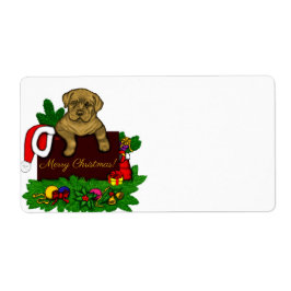 Etiqueta XMas puppy