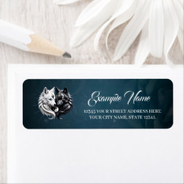 Etiqueta Yin Yang Wolves.