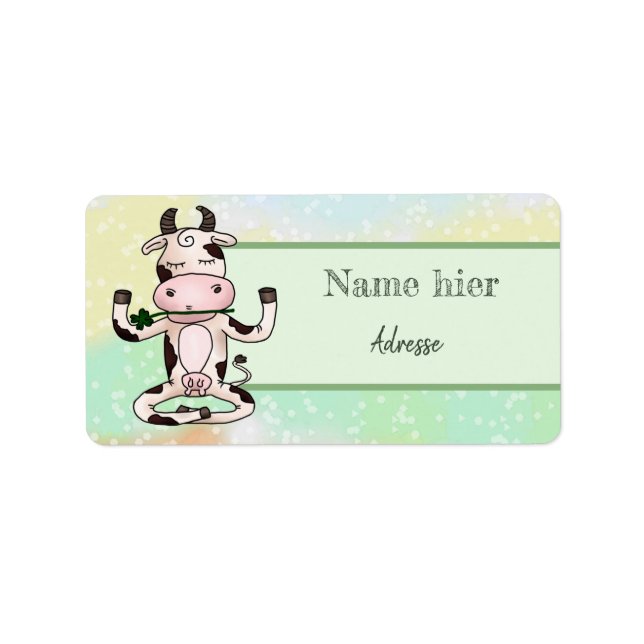 Etiqueta YogaKuh Adressaufkleber (Frente)