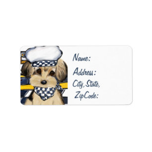 Etiqueta Yorkie Chef