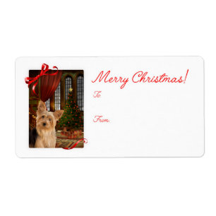 Etiqueta Yorkie Christmas Gift Stickers