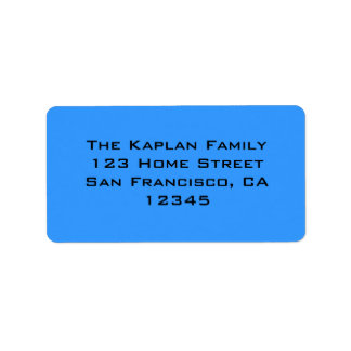 Etiqueta Zachary Blue Envelope Seal Preto