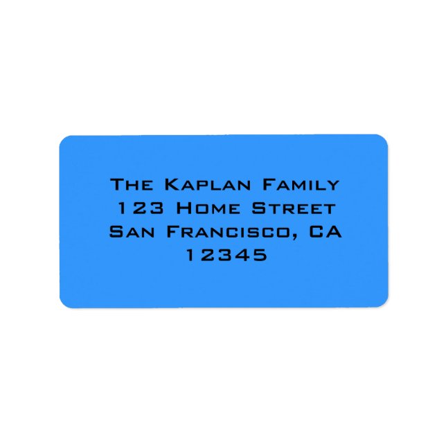 Etiqueta Zachary Blue Envelope Seal Preto (Frente)