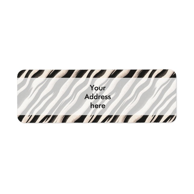 Etiqueta Zebra tira textura perfeita + suas ideias (Frente)