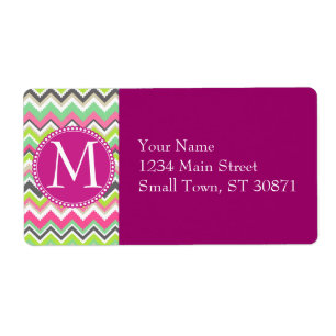 Etiqueta Ziguezagues tribais astecas de Chevron das