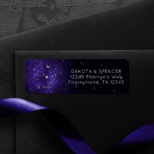 Etiqueta Zodiac Purple Taurus   Astrologia Cósmica Horoscóp