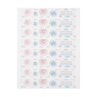 4 de julho Firecracker Red White Endereço de Devol