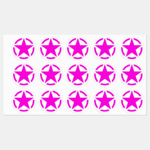 Etiquetas 4 decodificações de estêncil estelar americano