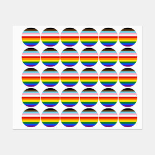 Etiquetas A bandeira do orgulho de onze listras da SlipperyJ