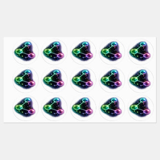 Etiquetas A Molecule sticker.