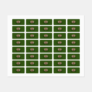 Etiquetas à prova de água verde para futebol mascu