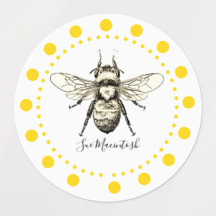 Etiquetas Abelha Amarela