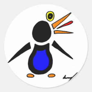 Etiquetas abstratas do pinguim - grupo de 20
