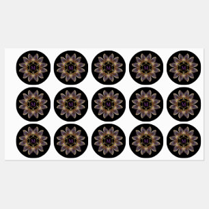 Etiquetas Abstrato Angel Wings Mandala Fractal Monograma