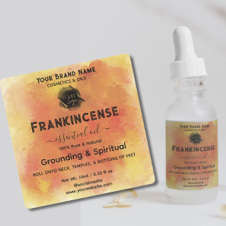 Etiquetas Adicionar logotipo Marca d'água óleo essencial